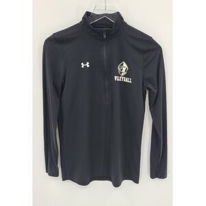 Under Armour Volleyball Quarter Zip Long Sleeve Athletic Shirt Women Small Black